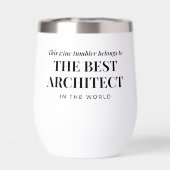 Best Architect in the World Custom Name Funny  (背面)