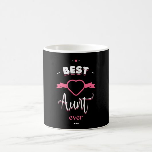 Best aunt ever コーヒーマグカップ (中央)