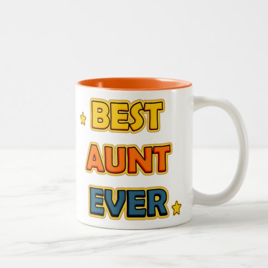 Best Aunt ever ツートーンマグカップ (右)