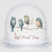 Best Aunt Ever Blue Birds Whimsical Watercolor  (正面)
