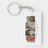 Best Aunt Ever Modern Script 4 Photos Collage Gift キーホルダー (正面)