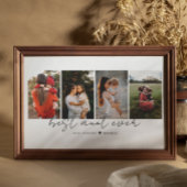 Best Aunt Ever Modern Script 4 Photos Collage Gift ポスター
