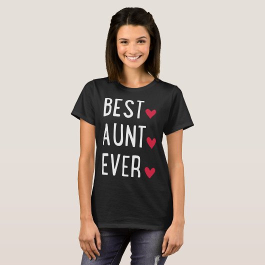 Best Aunt ever   Tシャツ (正面フル)