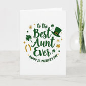 Best Aunt St Patricks Day Card カード (正面)