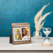Best Auntie Ever 2 Photo Collage Rustic Wood フォトプラーク (インサイチュ)