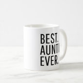 Best Auntie Ever Funny Auntie コーヒーマグカップ (正面右)