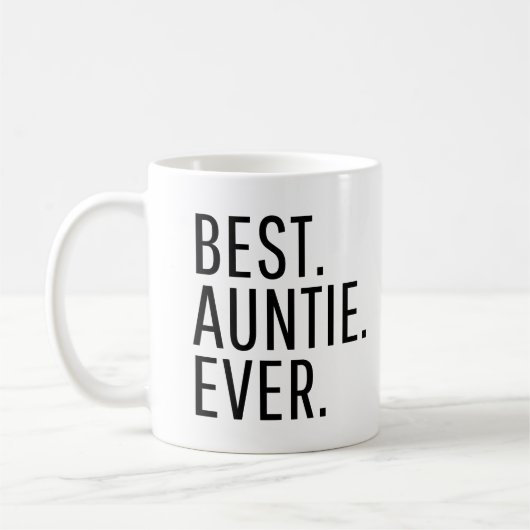 Best Auntie Ever Funny Auntie コーヒーマグカップ (左)