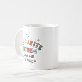Best Auntie Ever Photo & Name Custom Nephew Gift コーヒーマグカップ (正面左)