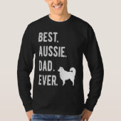 Best Aussie Dad Ever  Australian Shepherd Mens  Da Tシャツ (正面)