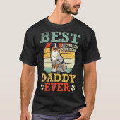 Best Australian Shepherd Dog Daddy Ever Father Son Tシャツ (正面)