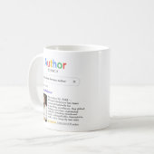 Best Author Ever Search Photo Message Writer Gift コーヒーマグカップ (正面左)