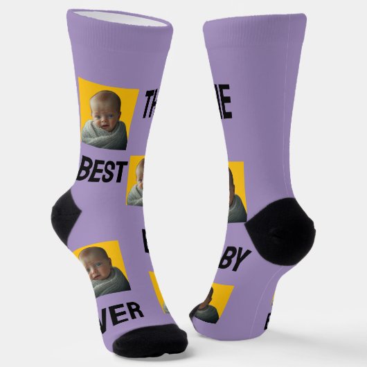 Best Baby Ever Funny Photo | Personalized ソックス (傾斜あり)