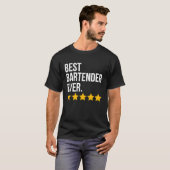 Best Bartender Ever Bar Waiter Barkeeper Tシャツ (正面フル)