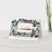 Best Baseball Coach Ever Team Sports Photo Collage サンキューカード (正面)