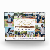 Best Baseball Coach Ever Team Sports Photo Collage フォトブロック (正面)