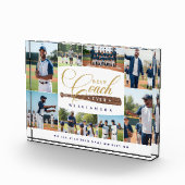 Best Baseball Coach Ever Team Sports Photo Collage フォトブロック (右)