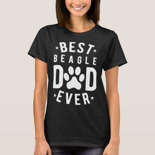 Best Beagle Dad Ever  Beagle Dad Tシャツ (正面)