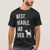 Best Beagle Dad Ever  Mens Beagle Dog  Dad Tシャツ (正面)