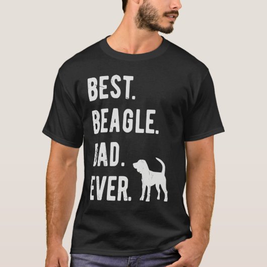 Best Beagle Dad Ever  Mens Beagle Dog  Dad Tシャツ (正面)