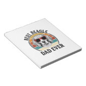 Best Beagle Dad Ever Vintage Beagle Shirt Design_1 ノートパッド (アングル)