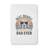 Best Beagle Dad Ever Vintage Beagle Shirt Design_1 バスマット (正面縦)