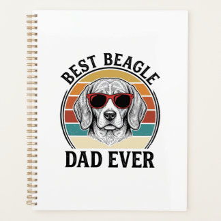 Best Beagle Dad Ever Vintage Beagle Shirt Design_1 プランナー手帳