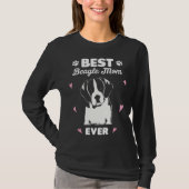 Best Beagle Mom Beagle Dog Love Tシャツ (正面)