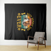 Best Beagle Mom Ever, Funny Beagle Dog Canine タペストリー (インサイチュ(横))