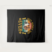 Best Beagle Mom Ever, Funny Beagle Dog Canine タペストリー (正面(横))