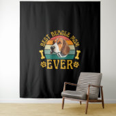 Best Beagle Mom Ever, Funny Beagle Dog Canine タペストリー (インサイチュ)