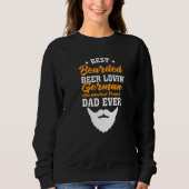 Best Bearded Beer Lovin' German Wirehaired Pointer スウェットシャツ (正面)