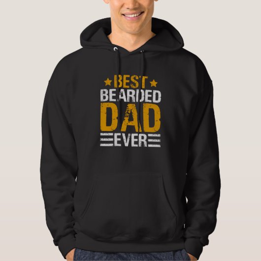 Best Bearded Dad Ever   Father´s Day Daddy Men Dad パーカ (正面)