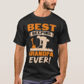 Best Beeping Grandpa Ever Metal Detecting Funny Tシャツ (正面)