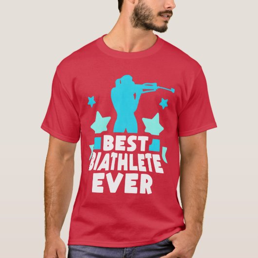 Best Biathlete Ever Biathlon Sports Biathlons frie Tシャツ (正面)
