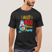 Best Big Brother Gaming Penguin  Tシャツ (正面)