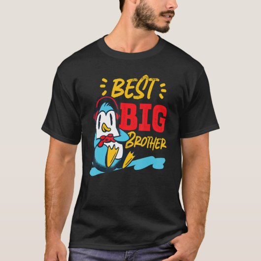 Best Big Brother Gaming Penguin Tシャツ (正面)