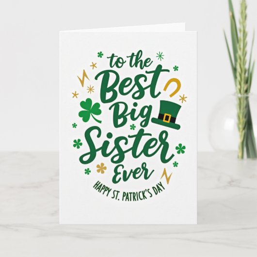 Best Big Sister Ever Card カード (正面)