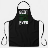Best Binary DAD Ever Programmer BBQ エプロン (正面)