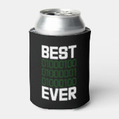 Best Binary DAD Ever Tech Coder Drink 缶クーラー (缶正面)