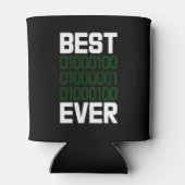 Best Binary DAD Ever Tech Coder Drink 缶クーラー (裏面)