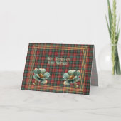 Best Birthday Wishes New Brunswick Tartan カード (正面)