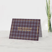 Best Birthday Wishes Province of Ontario Tartan カード (正面)