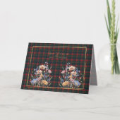 Best Birthday Wishes Quebec Provincial Tartan カード (正面)