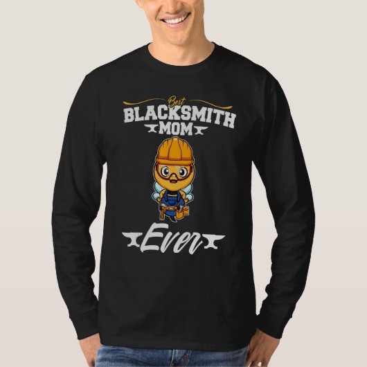 Best Blacksmith Mom Ever Metal Work Forge Hammer_1 Tシャツ (正面)