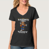 Best Blacksmith Mom Ever Metal Work Forge Hammer P Tシャツ (正面)