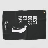 Best Boss By Par Golf Gift Ideas For Your Boss ゴルフタオル (横)