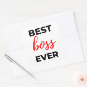 Best Boss Ever 2 スクエアシール (封筒)