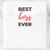 Best Boss Ever 2 スクエアシール (バッグ)
