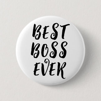 Best Boss Ever Button Badge – Fun Boss Appreciatio 缶バッジ