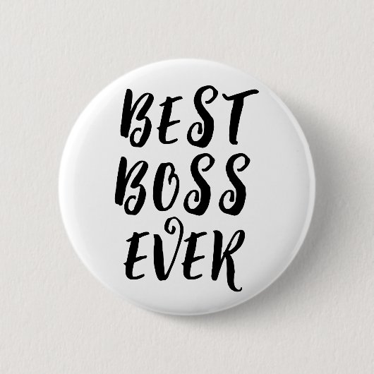 Best Boss Ever Button Badge – Fun Boss Appreciatio 缶バッジ (正面)